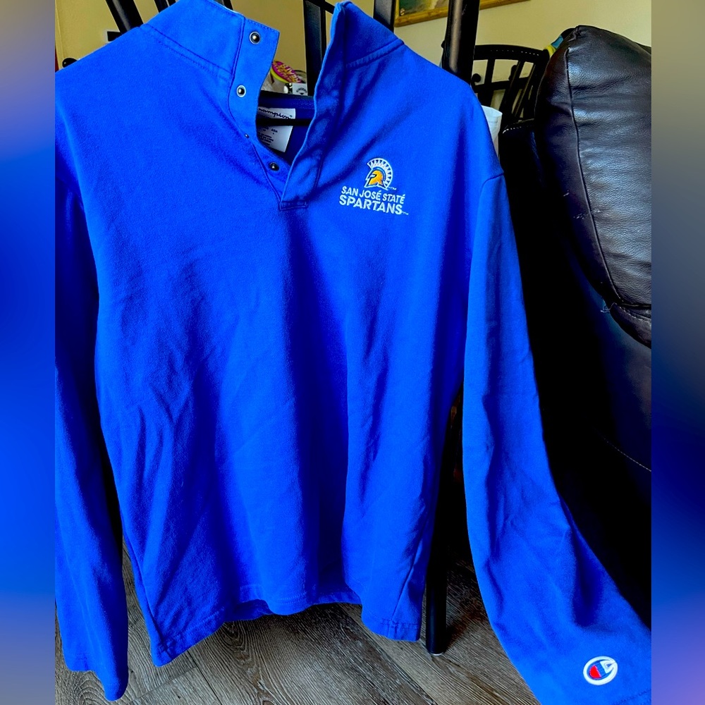 Unisex Champion Quarter Button San Jose State Sweater